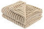 DKD Home Decor Rabit fur april 25 a Manta Beige 170 x 130 cm (2 Unidades)