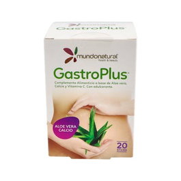 MUNDONATURAL Gastroplus 20Sticks Suplemento Aloe Vera Sistema Digestivo