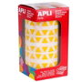 Apli Gomets Triangulares 10,5mm Rollo Amarillo - 6.136 Unidades