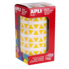 Apli Gomets Triangulares 10,5mm Rollo Amarillo 6.136 Unidades