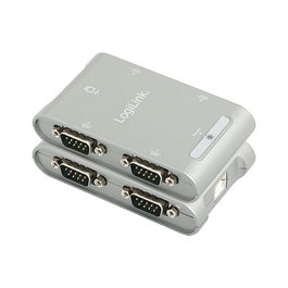 LogiLink Adaptador USB a 4 puertos serie