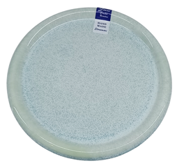 DKD Home Decor Plato de Gres Esmaltado Azul Celeste 20x20x1,7 cm