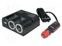 PRO CAR Cable alargador para mechero de coche con alimentador USB