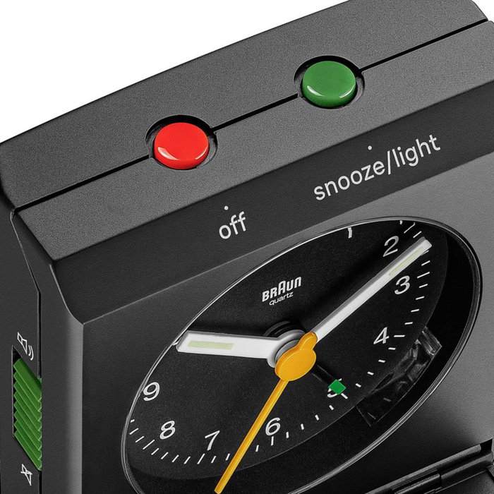 Braun BC 05 B Reloj Despertador Analógico Plegable Negro
