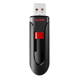 SanDisk Cruzer Glide USB 2.0 - Lote de 3 Unidades - Memoria USB de 32 GB con Protección por Contraseña, Color Negro y Rojo