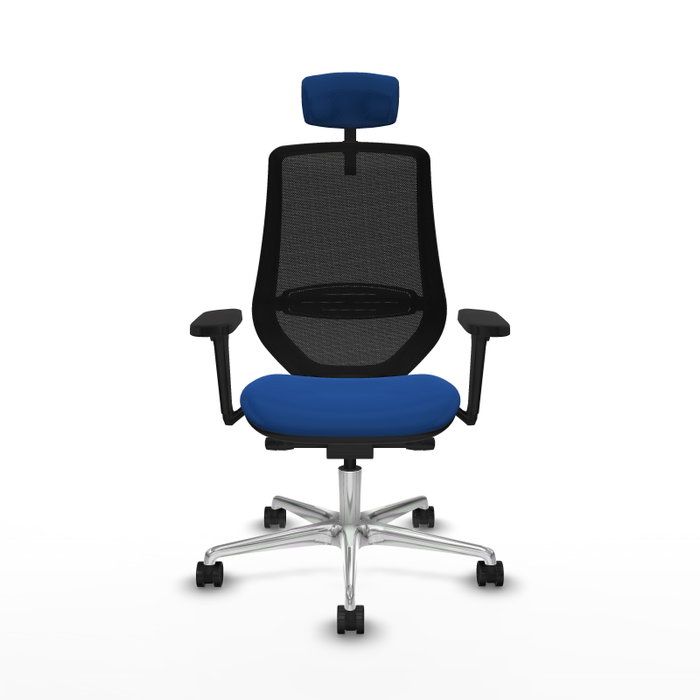 PIQUERAS Y CRESPO Silla de oficina Mardos con mecanismo Sincro/Traslack Azul y Negro