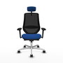 PIQUERAS Y CRESPO Silla de oficina Mardos con mecanismo Sincro/Traslack Azul y Negro