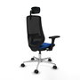 PIQUERAS Y CRESPO Silla de oficina Mardos con mecanismo Sincro/Traslack Azul y Negro