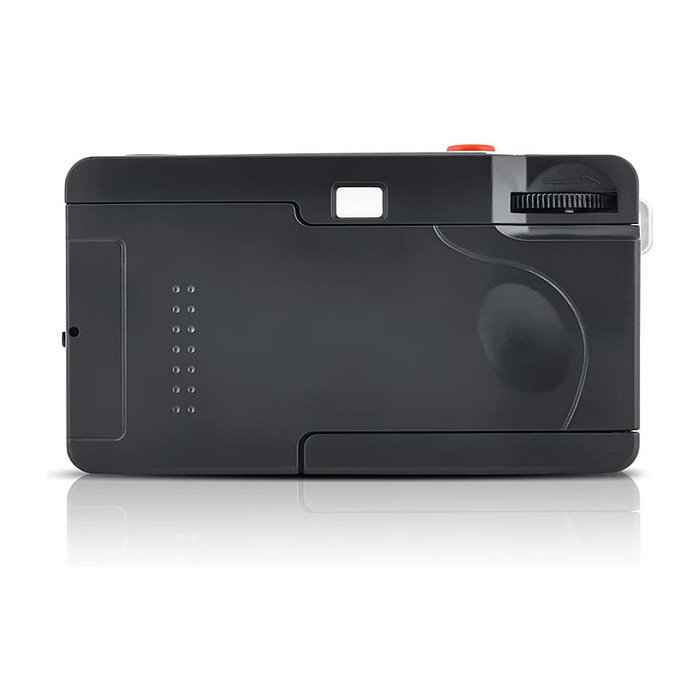 AgfaPhoto Cámara Analógica Compacta 603001, 35 mm Reutilizable, Color Rojo/Plata, Flash Integrado, Lente 32 mm