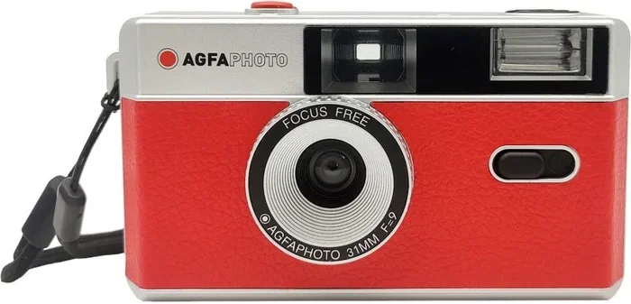 Agfaphoto Cámara Analógica Reutilizable 35mm Rojo/Plata Agfaphoto Cámara Analógica Reutilizable 35mm Rojo/Plata