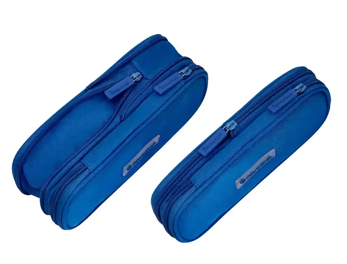 Liderpapel Estuche Portatodo Color Pop con Compartimento Extensible, 2 Cremalleras, Azul, 230x60 mm Liderpapel Estuche Portatodo Color Pop con Compartimento Extensible, 2 Cremalleras, Azul, 230x60 mm