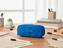 Liderpapel Estuche Portatodo Color Pop con Compartimento Extensible, 2 Cremalleras, Azul, 230x60 mm