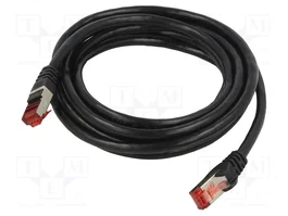 GOOBAY Patch cord Cat 6 S/FTP 3m Negro RJ45