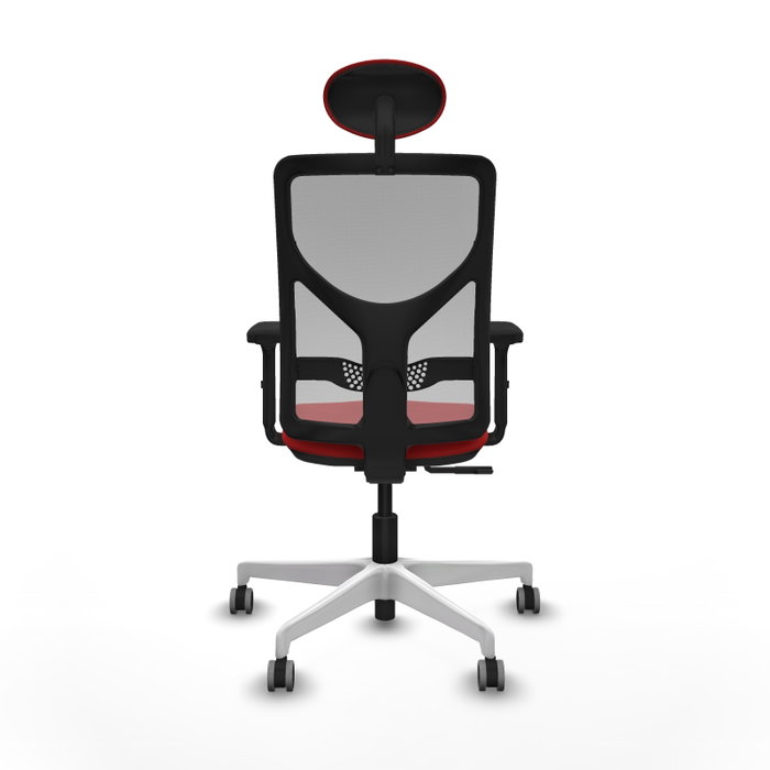 PIQUERAS Y CRESPO Silla de oficina Motilla con mecanismo Sincro, Rojo y Gris PIQUERAS Y CRESPO Silla de oficina Motilla con mecanismo Sincro, Rojo y Gris