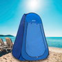 Aktive Tienda ducha cambiador para camping sin suelo 120x120x190 cm azul