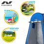 Aktive Tienda ducha cambiador para camping sin suelo 120x120x190 cm azul