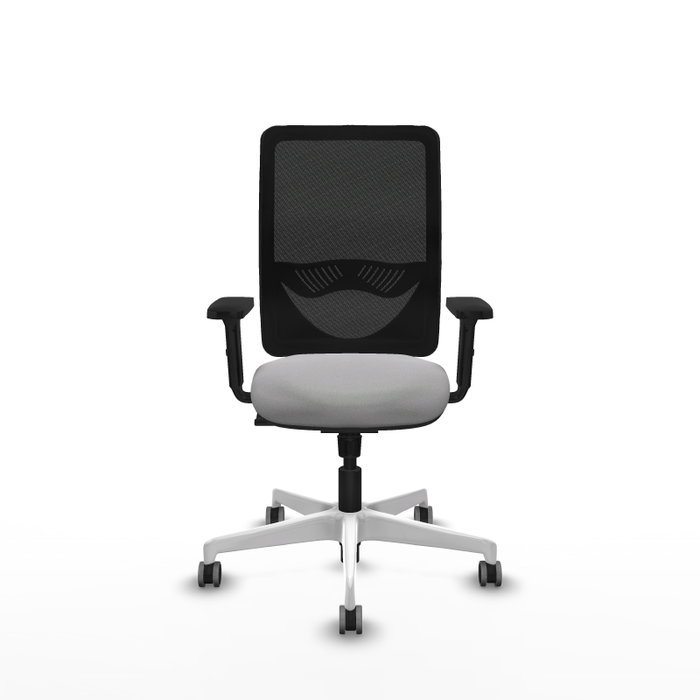 PIQUERAS Y CRESPO Silla de oficina Zulema con mecanismo Sincro, Gris claro y Negro PIQUERAS Y CRESPO Silla de oficina Zulema con mecanismo Sincro, Gris claro y Negro