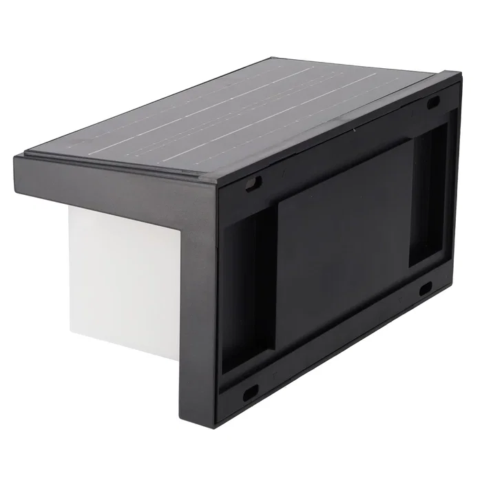 Solar Panel Aplique LED Solar 3.0W con Batería Recargable 3,7V y Protección IP65 para Jardín y Exteriores, Luz Cálida, Instalación sin Cableado y Ahorro Energético