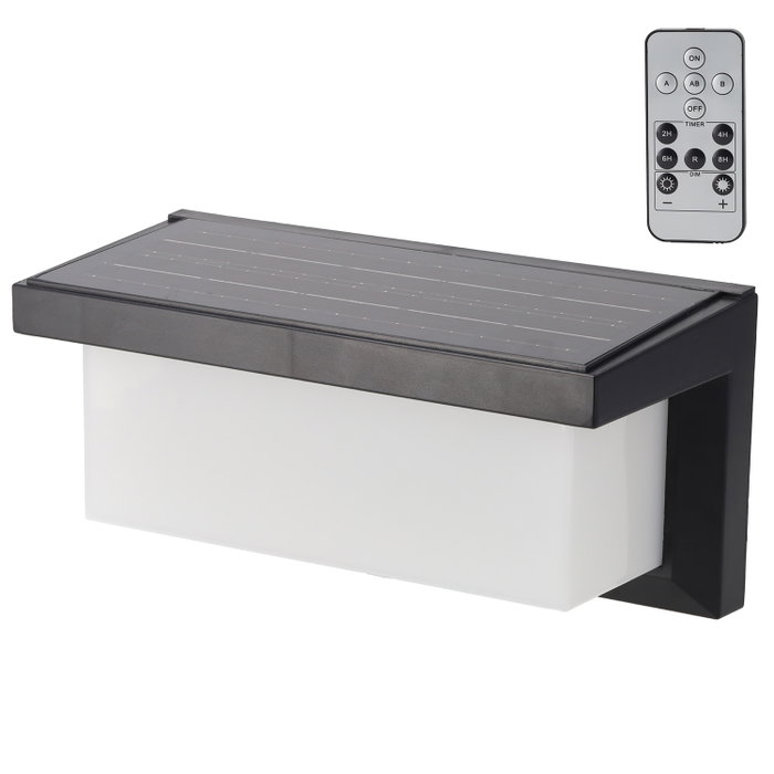 Aplique LED Solar 3.0W sin Cables Batería 3,7V Recargable IP65 Luz Cálida para Exteriores Aplique LED Solar 3.0W sin Cables Batería 3,7V Recargable IP65 Luz Cálida para Exteriores