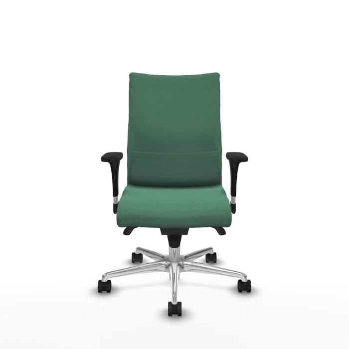 PIQUERAS Y CRESPO Silla Albacete confidente Verde esmeralda Mecanismo Sincro Brazos 1D