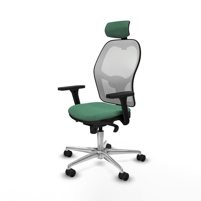 PIQUERAS Y CRESPO Silla de oficina Jorquera Verde Esmeralda y Blanco