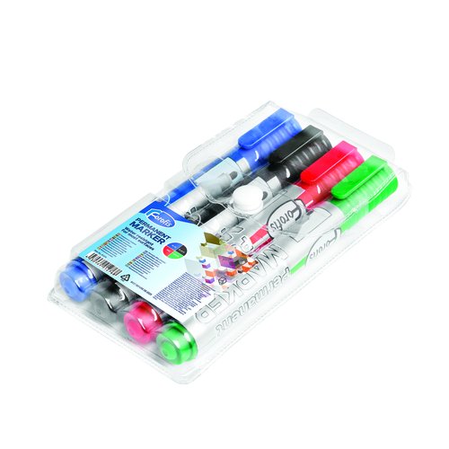 Marcador Permanente Forofis 270 Conico Estuche De 4 Surtidos Marcador Permanente Forofis 270 Conico Estuche De 4 Surtidos