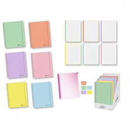 Golden 327708 Cuaderno A4 de 120 Hojas Cuadriculadas Multicolor