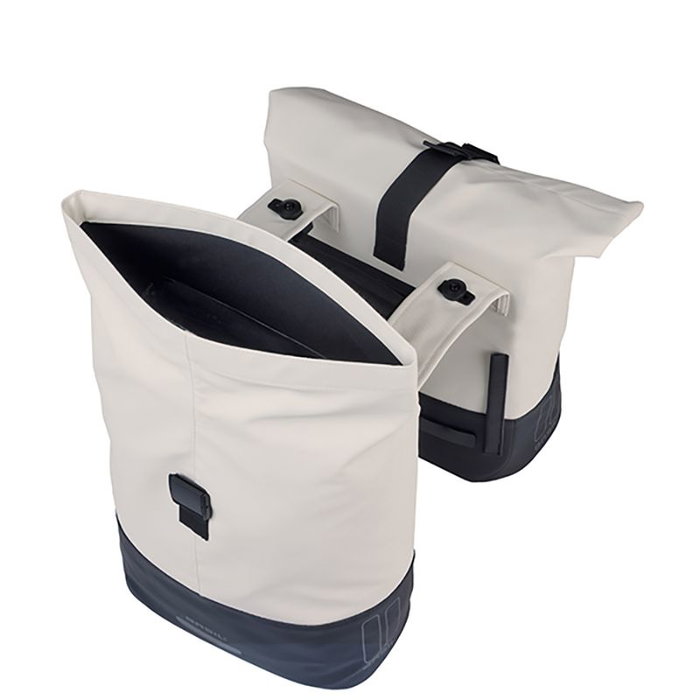 Basil Alforjas Cove DB MIK 32L PET Reciclado Cuero Vegano Impermeable Reflectante