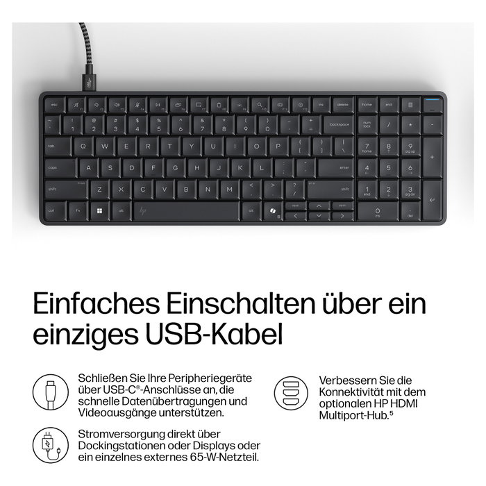 HP EliteBoard G1a RYZ AI 5 330 16GB 512GB SSD Windows 11 Pro WLAN