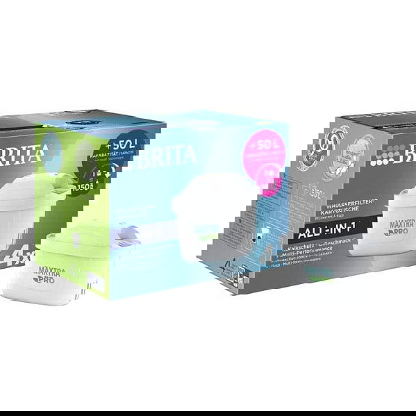 Brita Maxtra Pro Filtro para sistema de filtración de agua, Pack 4 Piezas Brita Maxtra Pro Filtro para sistema de filtración de agua, Pack 4 Piezas