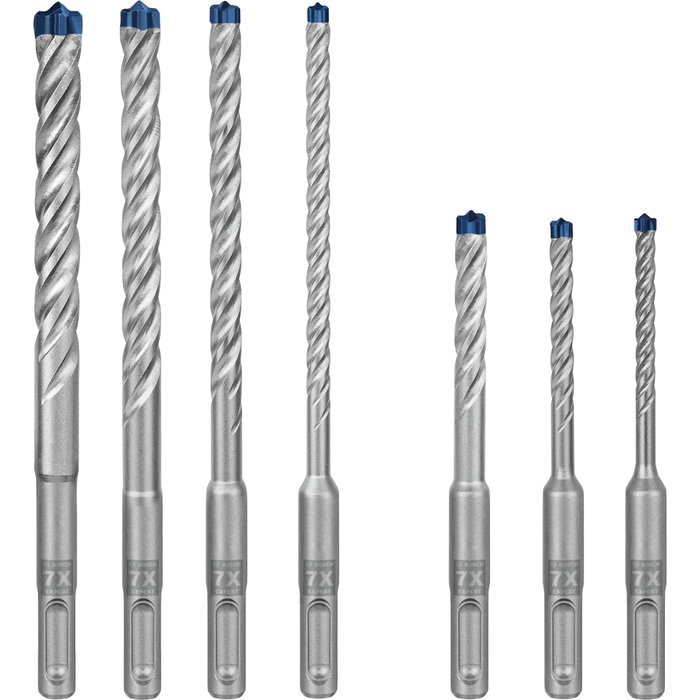 Bosch EXPERT SDS plus-7X Juego de 7 Brocas para Martillo Perforador