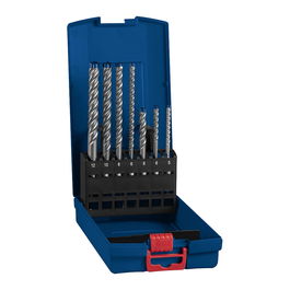 Bosch Juego de Brocas para Martillo Perforador SDS plus-7X, Carburo, 7 Piezas para Hormigón y Piedra (5, 6, 8, 10, 12 mm) - Referencia 2 608 900 195