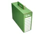 Liderpapel Caja archivador de cartón reforzado con asa Verde