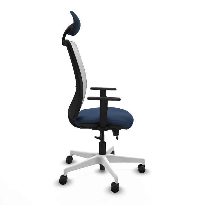 PIQUERAS Y CRESPO Silla de oficina Zulema Azul marino y Blanco PIQUERAS Y CRESPO Silla de oficina Zulema Azul marino y Blanco
