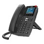 Fanvil X3U Teléfono IP para escritorio o pared 6 líneas negro con pantalla LCD 2.8 pulgadas, 2 puertos LAN Gigabit y PoE