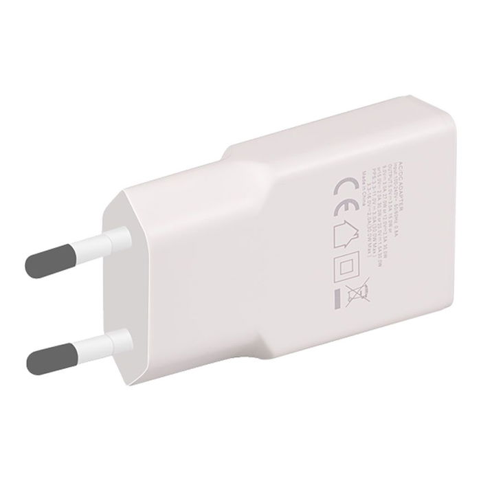 Logilink Cargador 30W GaN USB-C Blanco - Cargador rápido con tecnología GaN para mayor eficiencia, modelo específico: 8,1x1,5x3,6 cm