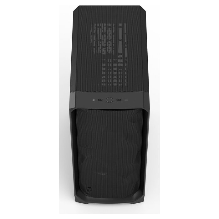Fractal Design Meshify 3 Torre de PC ATX Gaming, Negro, Midi-Tower, Gestión de Cables, Filtro Antipolvo, Soporte para 3 Ventiladores 140 mm Incluidos
