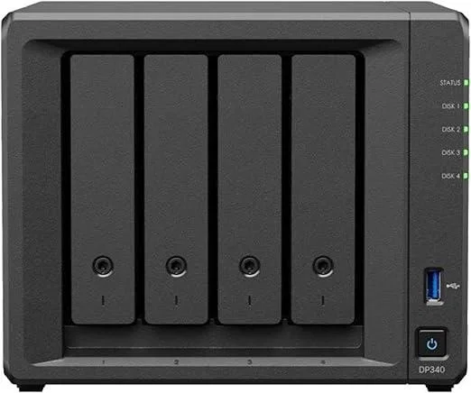 Synology DP340 Servidor NAS de Escritorio 32 TB 16 GB RAM