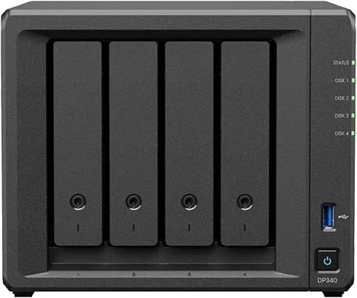 Synology DP340 NAS de escritorio con 32 TB y 16 GB RAM