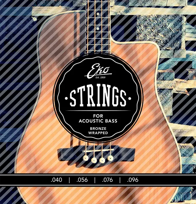EKO Juego Bajo Acústico Bronze 80/20 Medium 40-96 Cuerdas para Guitarra