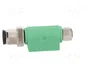 PHOENIX CONTACT Adaptador M12 macho recto a M8 hembra recto, 4 pines