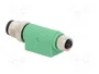 PHOENIX CONTACT Adaptador M12 macho recto a M8 hembra recto, 4 pines