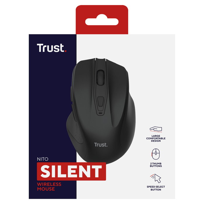 Trust Nito Ratón Inalámbrico Silencioso 2200 DPI Negro