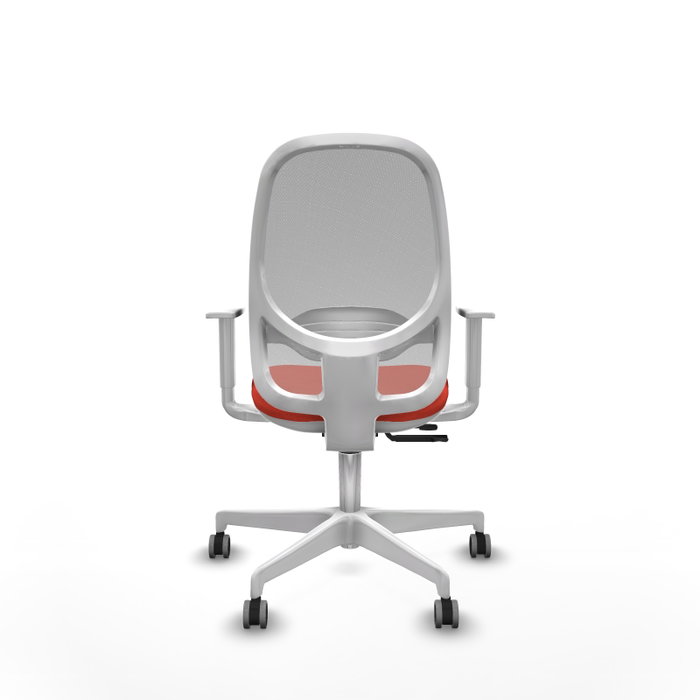 PIQUERAS Y CRESPO Silla de oficina Cilanco con mecanismo Sincro/Traslack, Naranja oscuro y Gris