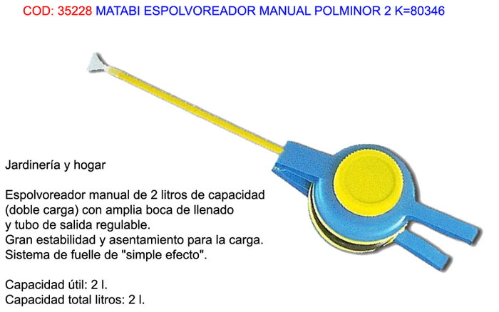 MATABI Espolvoreador Manual Polminor MATABI Espolvoreador Manual Polminor