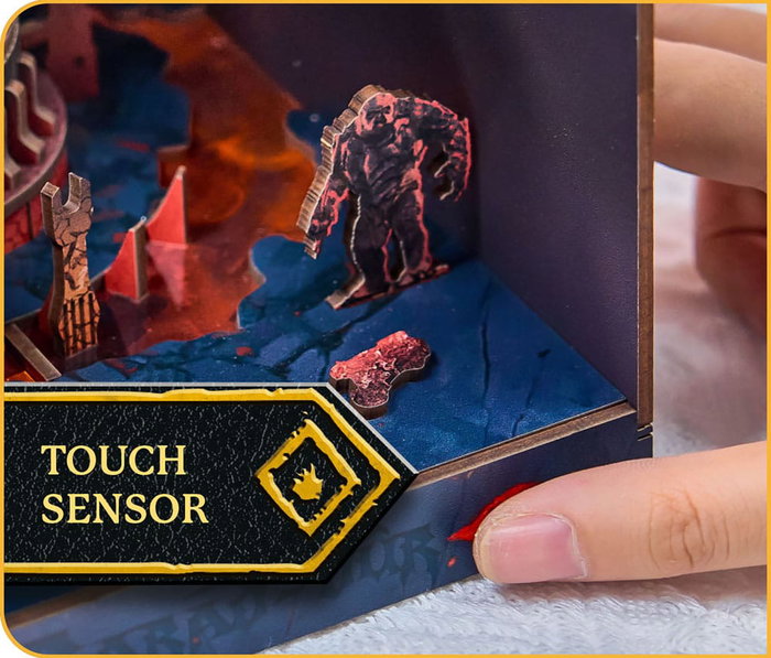 El Señor de los Anillos Maqueta Book Nook Tiny Adventures Barad-Dûr 23 cm