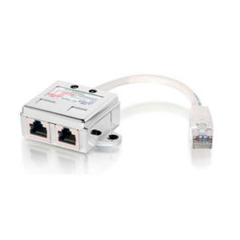 Equip Adaptador Modular RJ45 Macho a 2 Hembra Cat5E 100 Base-T - Duplicador/Distribuidor Blindado de 2 Puertos con Latiguillo de 12 cm