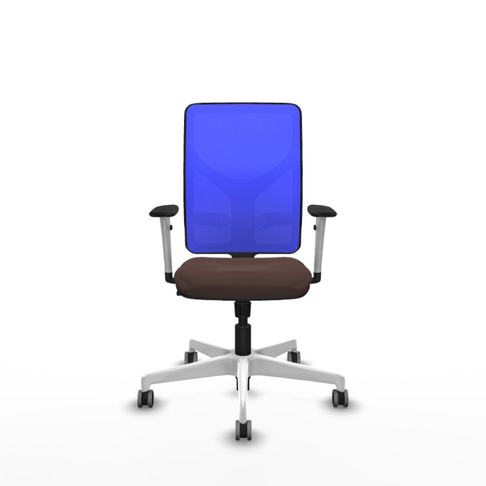 PIQUERAS Y CRESPO Silla de oficina Motilla con mecanismo Sincro, Marrón oscuro y Azul PIQUERAS Y CRESPO Silla de oficina Motilla con mecanismo Sincro, Marrón oscuro y Azul