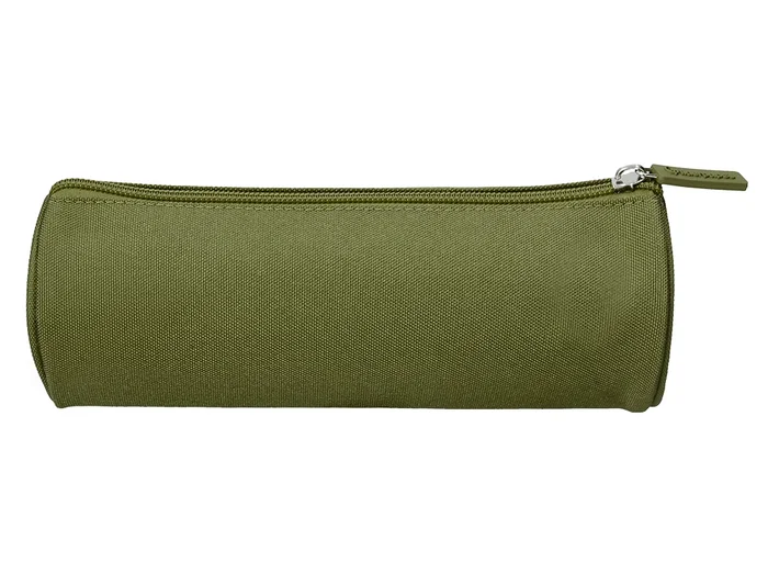Liderpapel Estuche Portatodo Classic Cilindrico Ancho Verde Militar 210x70mm
