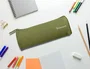 Liderpapel Estuche Portatodo Classic Cilindrico Ancho Verde Militar 210x70mm
